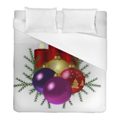 Candles Christmas Tree Decorations Duvet Cover (full/ Double Size) by Nexatart