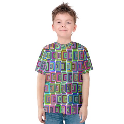 Psychedelic 70 S 1970 S Abstract Kids  Cotton Tee by Nexatart