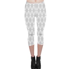 Ornamental Decorative Floral Capri Leggings  by Nexatart