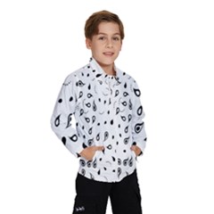 Paisley Floral Flourish Decorative Wind Breaker (kids) by Nexatart