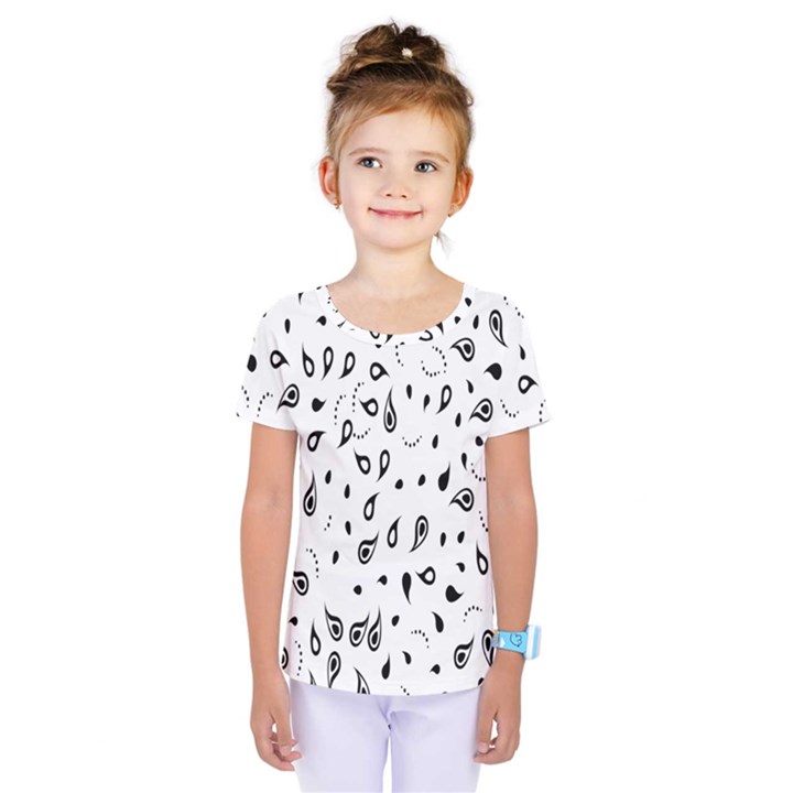 Paisley Floral Flourish Decorative Kids  One Piece Tee