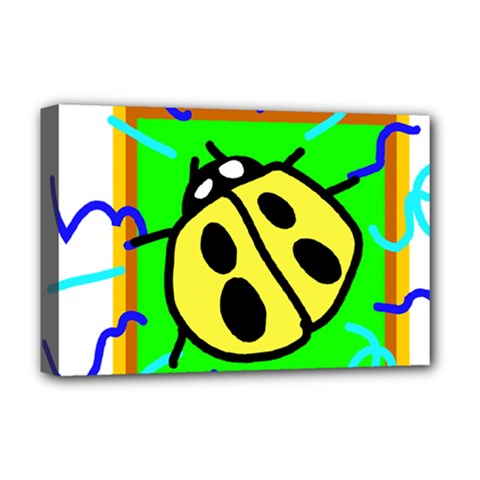 Insect Ladybug Deluxe Canvas 18  X 12  