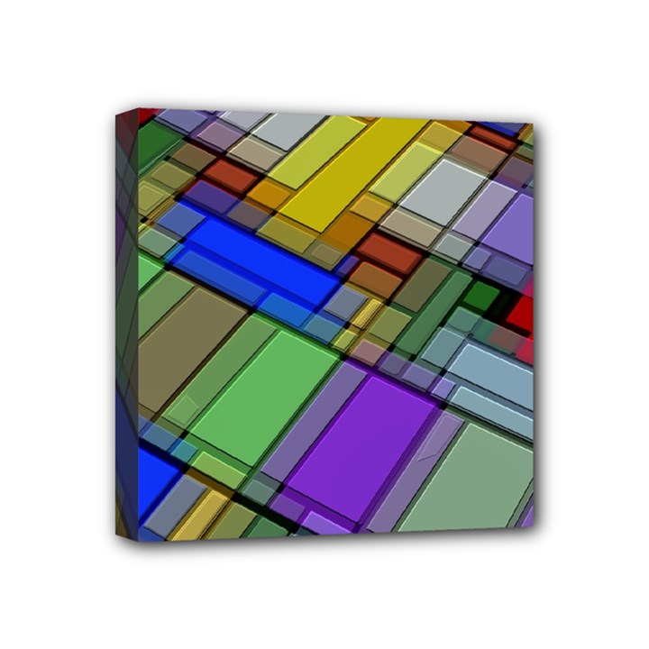 Abstract Background Pattern Mini Canvas 4  x 4 