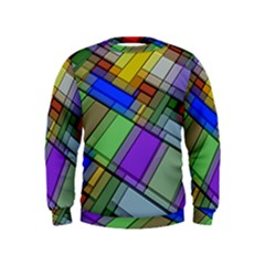 Abstract Background Pattern Kids  Sweatshirt