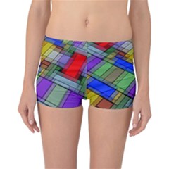 Abstract Background Pattern Reversible Bikini Bottoms