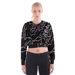 Abstract Glare Visual Art Women s Cropped Sweatshirt by Nexatart