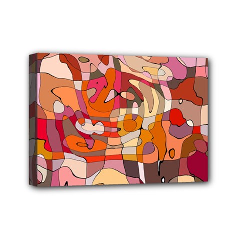 Abstract Abstraction Pattern Modern Mini Canvas 7  X 5 