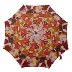 Abstract Abstraction Pattern Modern Hook Handle Umbrellas (small)