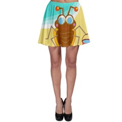 Animal Nature Cartoon Bug Insect Skater Skirt by Nexatart