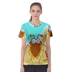 Animal Nature Cartoon Bug Insect Women s Sport Mesh Tee