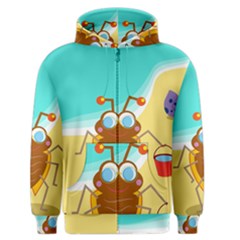 Animal Nature Cartoon Bug Insect Men s Zipper Hoodie by Nexatart