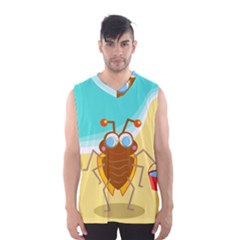 Animal Nature Cartoon Bug Insect Men s Basketball Tank Top by Nexatart