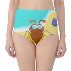 Animal Nature Cartoon Bug Insect High-waist Bikini Bottoms by Nexatart