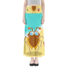 Animal Nature Cartoon Bug Insect Maxi Skirts by Nexatart