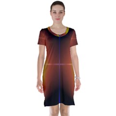 Abstract Painting Short Sleeve Nightdress by Nexatart