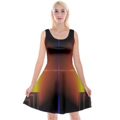 Abstract Painting Reversible Velvet Sleeveless Dress by Nexatart