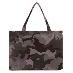 Background For Scrapbooking Or Other Camouflage Patterns Beige And Brown Medium Zipper Tote Bag