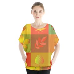 Autumn Leaves Colorful Fall Foliage Blouse