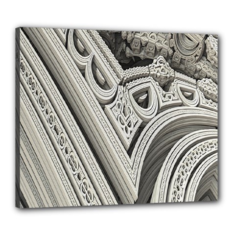 Arches Fractal Chaos Church Arch Canvas 24  X 20  by Nexatart