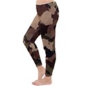 Background For Scrapbooking Or Other Camouflage Patterns Beige And Brown Classic Winter Leggings View2