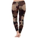 Background For Scrapbooking Or Other Camouflage Patterns Beige And Brown Classic Winter Leggings View4