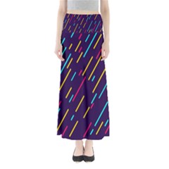 Background Lines Forms Maxi Skirts by Nexatart