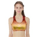 Background Textures Pattern Design Sports Bra with Border View1