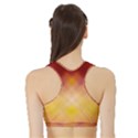 Background Textures Pattern Design Sports Bra with Border View2