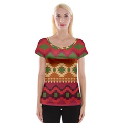 Background Plot Fashion Women s Cap Sleeve Top by Nexatart