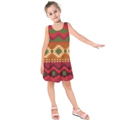 Background Plot Fashion Kids  Sleeveless Dress by Nexatart