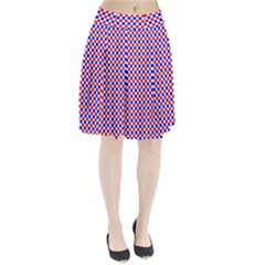 Blue Red Checkered Pleated Skirt by Nexatart