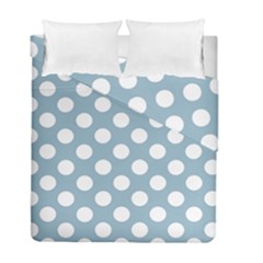 Blue Polkadot Background Duvet Cover Double Side (full/ Double Size) by Nexatart