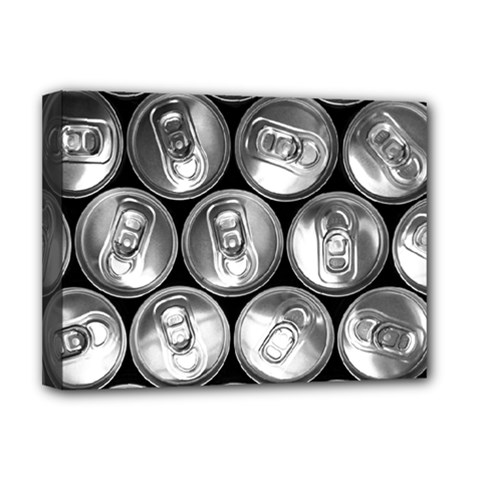 Black And White Doses Cans Fuzzy Drinks Deluxe Canvas 16  X 12   by Nexatart