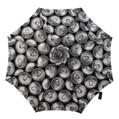 Black And White Doses Cans Fuzzy Drinks Hook Handle Umbrellas (small) by Nexatart