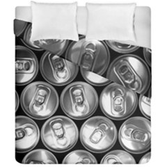 Black And White Doses Cans Fuzzy Drinks Duvet Cover Double Side (california King Size) by Nexatart