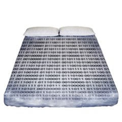 Binary Computer Technology Code Fitted Sheet (california King Size) by Nexatart