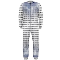 Binary Computer Technology Code Onepiece Jumpsuit (men)  by Nexatart