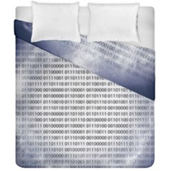 Binary Computer Technology Code Duvet Cover Double Side (california King Size) by Nexatart