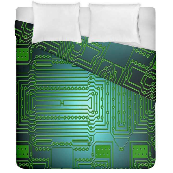 Board Conductors Circuits Duvet Cover Double Side (California King Size)