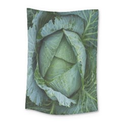 Bright Cabbage Color Dew Flora Small Tapestry by Nexatart