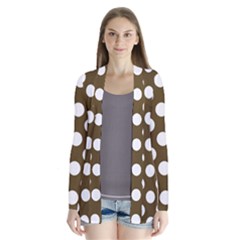 Brown Polkadot Background Cardigans