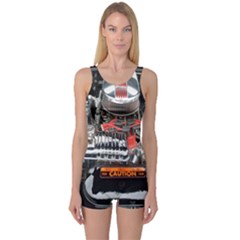 Car Engine One Piece Boyleg Swimsuit by Nexatart