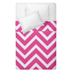 Chevrons Stripes Pink Background Duvet Cover Double Side (single Size)