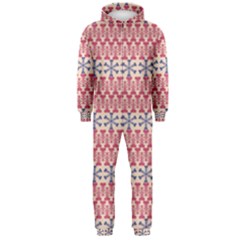 Christmas Pattern Vintage Hooded Jumpsuit (men)  by Nexatart