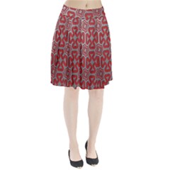 Christmas Wrap Pattern Pleated Skirt by Nexatart