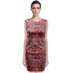 Christmas Wrap Pattern Sleeveless Velvet Midi Dress by Nexatart