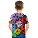 Colorful Toothed Wheels Kids  Sport Mesh Tee View2