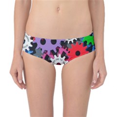 Colorful Toothed Wheels Classic Bikini Bottoms by Nexatart