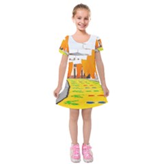 Corpus Torrenueva Procession Kids  Short Sleeve Velvet Dress by Nexatart