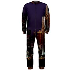 Dallas Texas Skyline Dusk Onepiece Jumpsuit (men)  by Nexatart